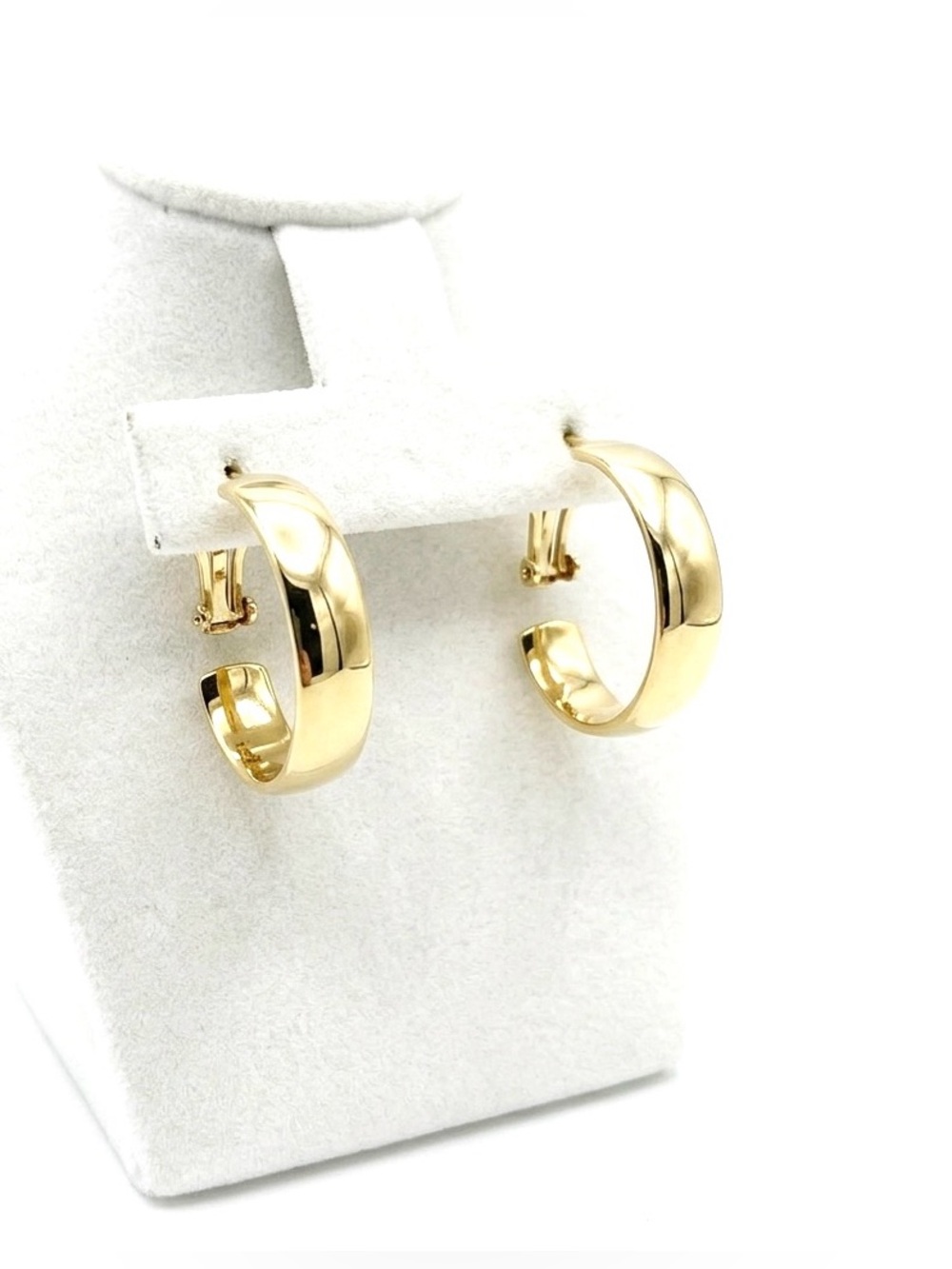 New Lulu’s Woman’s Trendy Minimalist My Oh My Gold Hoop Earrings